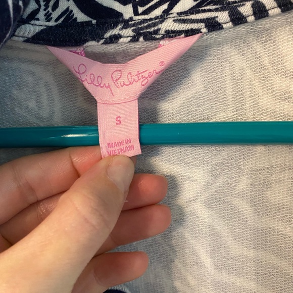Lilly Pulitzer full zip sweater in Oh Cabana Boy pattern - Picture 7 of 7